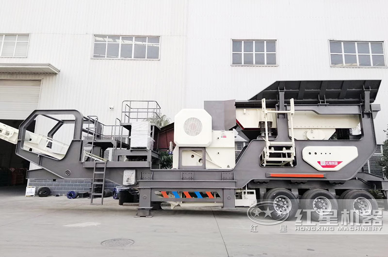 移動車載碎石機圖片、配鄂破機