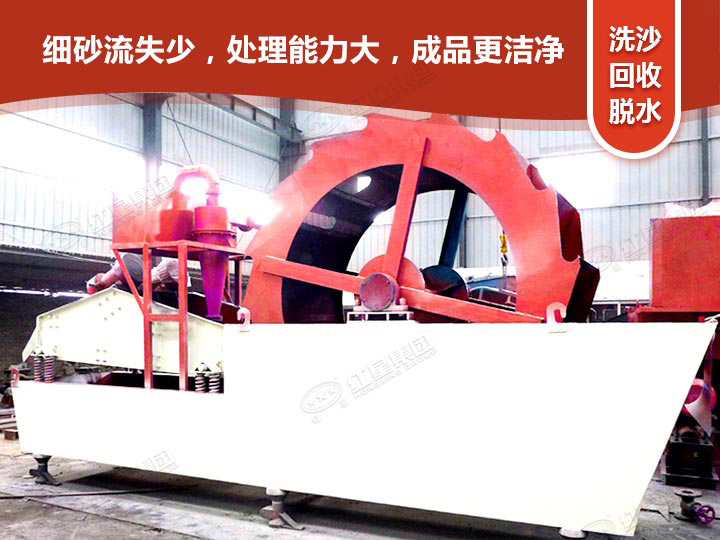 輪式洗砂回收一體機(jī)洗沙，更干凈