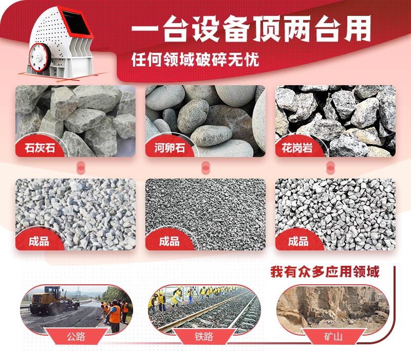 一次成型，破碎效率高